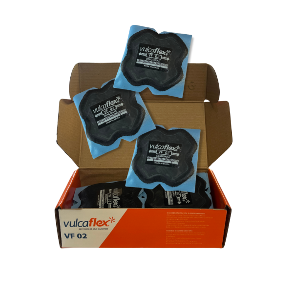 vf-02.png Parches Vulcaflex VF-02 80 MM. 2 Telas Caja de 20 unidades